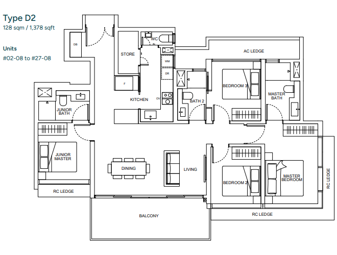 Hillhaven 4-Bedroom Floorplan